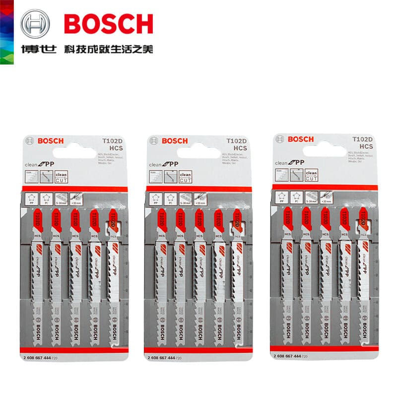 Genuine Bosch Curved Saw Blades for Cutting Plastic, Acrylic, Carbon Fiber, and Solid Materials