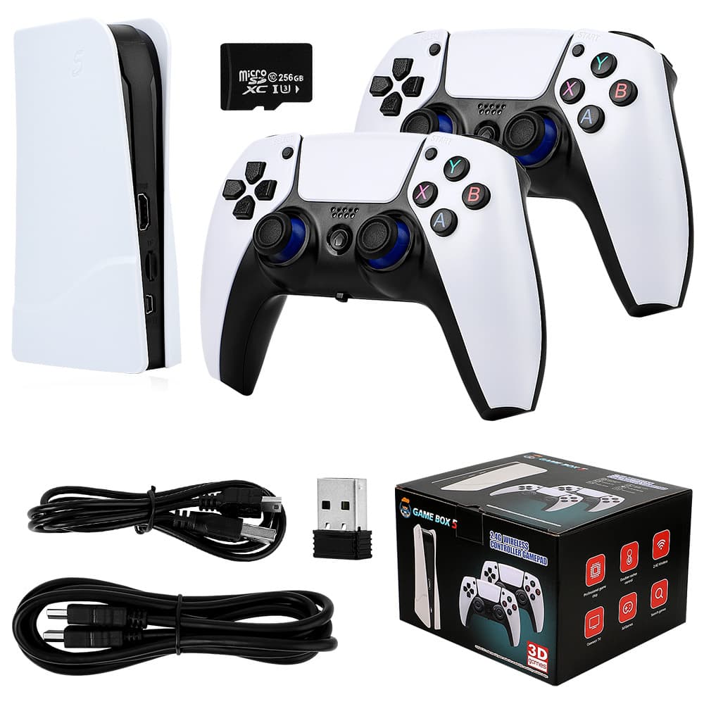 GAMEBOX 5 P5 PLUS Wireless 2.4G HD Arcade PSP Home 4K TV Mini Game Console P5