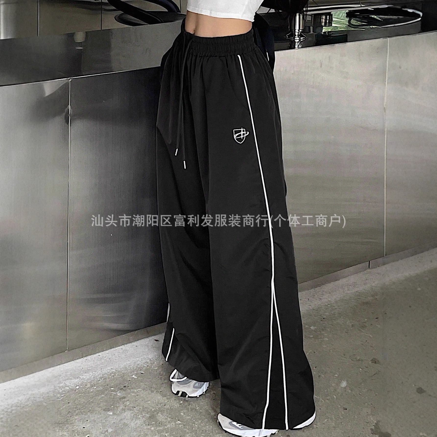 Cross-border Direct Sales American Retro Pants High Street Loose Straight Casual Pants School Uniform Waterproof Functional Cargo Pants
