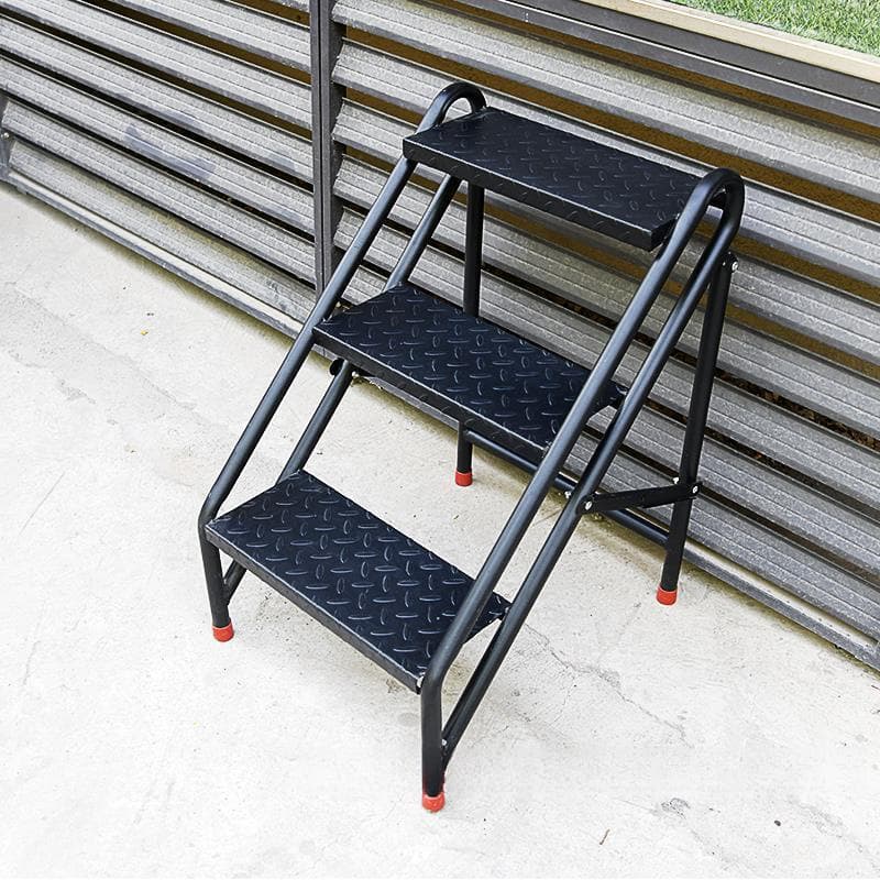 Home Ladder Carbon Steel Folding Step Ladder 3-Step Stool Staircase Wall-Mounted A-Frame Folding Industrial Ladder