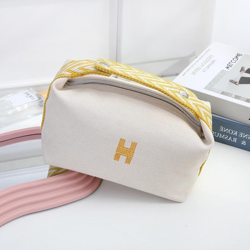 High-Fashion Handbag Cosmetic Bag, Premium Look, Large Capacity Travel Fabric Storage Organizer