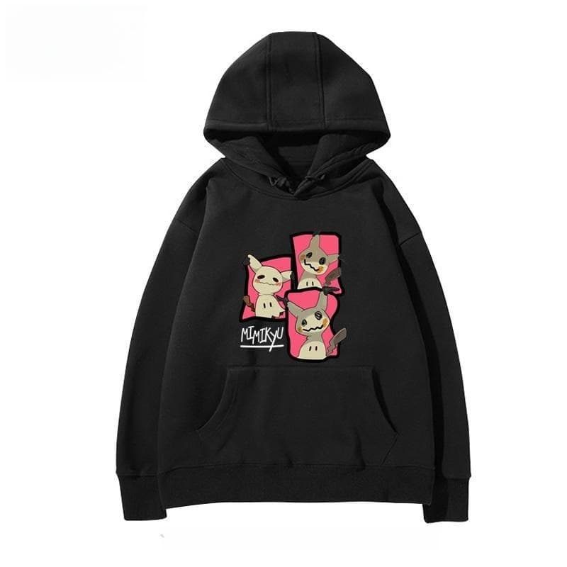 Pokémon Handheld Game Mimikyu Print Hoodie for Men and Women