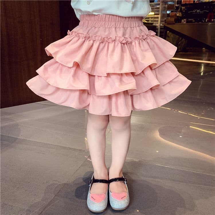 Girls' Summer Skirt Fashionable Children's Tutu Skirt Short Skirt Princess Skirt Pants for Older and Middle Children, Versatile