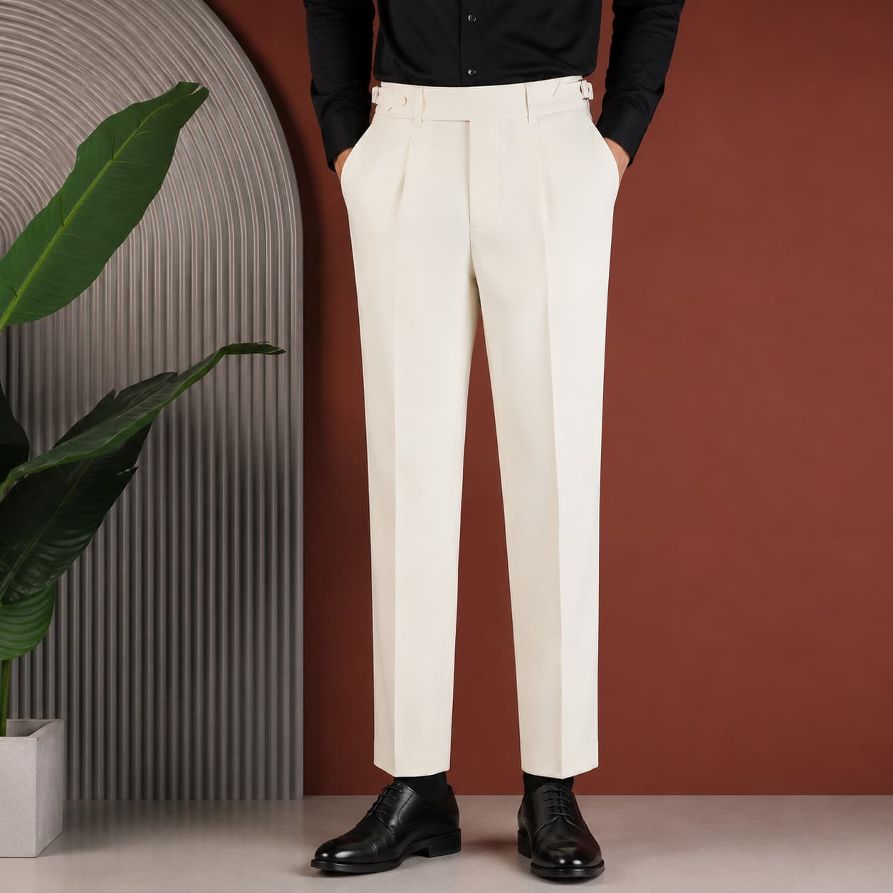 Men's Drapey Suit Pants 2026 New Korean Style Straight-Leg Pants, Wrinkle-Free Slim-Fit Versatile Casual Dress Pants