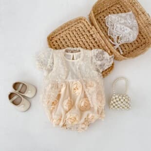 2026 Summer New Baby Girls Dress Bodysuit Romper Jumpsuit Summer Infant Wear Class A Pure Cotton