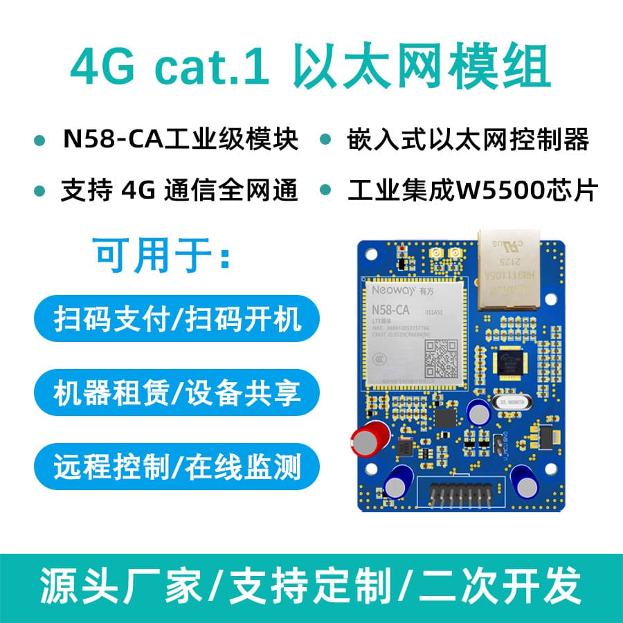 Universal 4G Module Remote Control Online Monitoring Leasing Equipment Sharing Scan-to-Pay SIP Phone Module