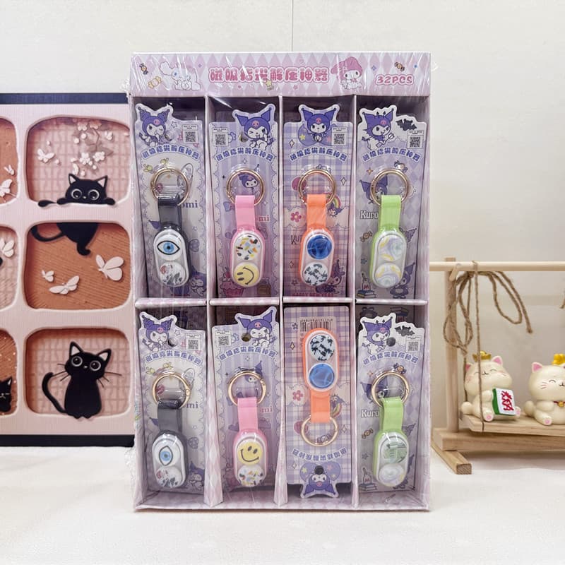 Cartoon children's decompression finger toy magnetic bouncing decompression artifact black technology fingertip magnetic beads internet celebrity magnet
