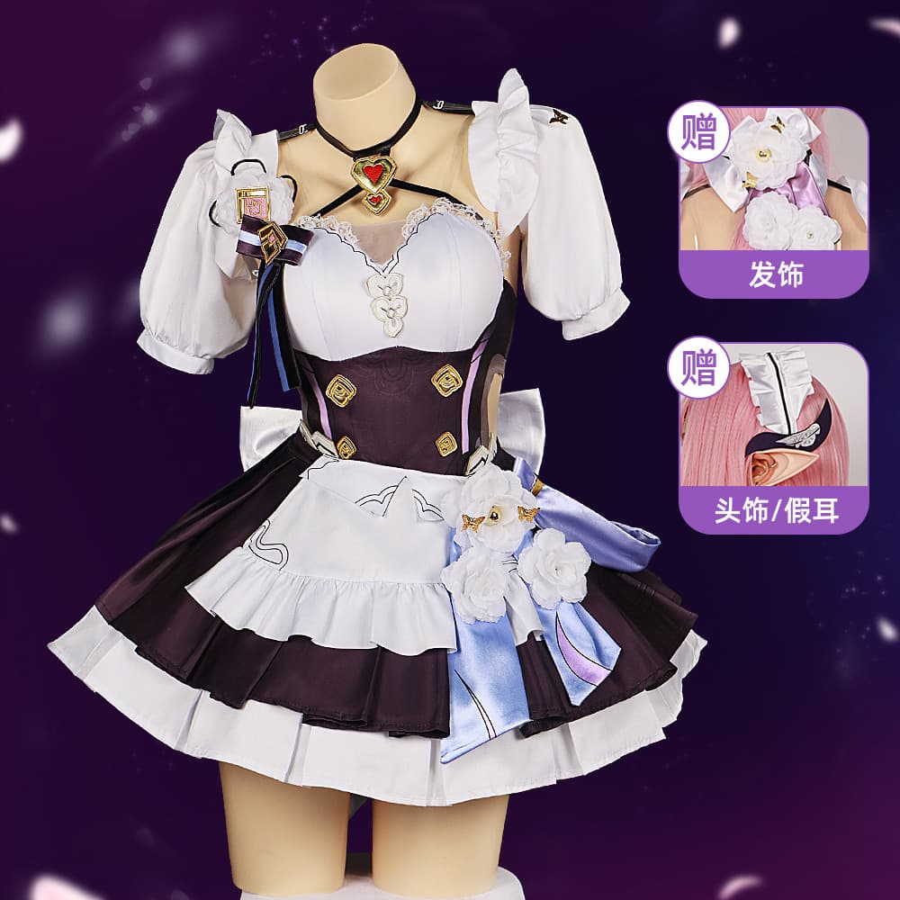 Alierxia Cosplay Sweetheart Outfit 3 Game Costume Polyester Material Game Theme Role-playing Spring Fashion Elegant