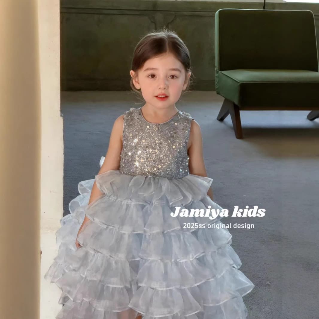 Girls Summer New Elsa Princess Dress Children Cake Party Dress Festival Tulle Skirt Fashionable Hem