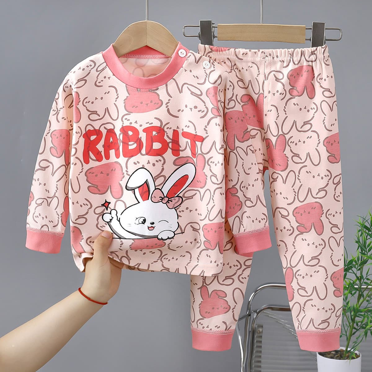 Kids Underwear Set Cotton Pajamas Girls Baby Autumn Thermal Underwear Full Cotton Boys Homewear Children's Clothing Wholesale