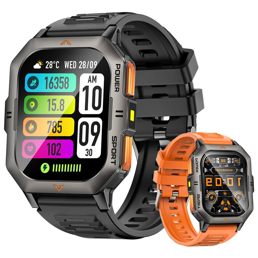 Cross-border New Y6 Smartwatch IP68 Waterproof, Heart Rate, Blood Pressure, Outdoor Flashlight, Triple Protection Sports Bluetooth Calling