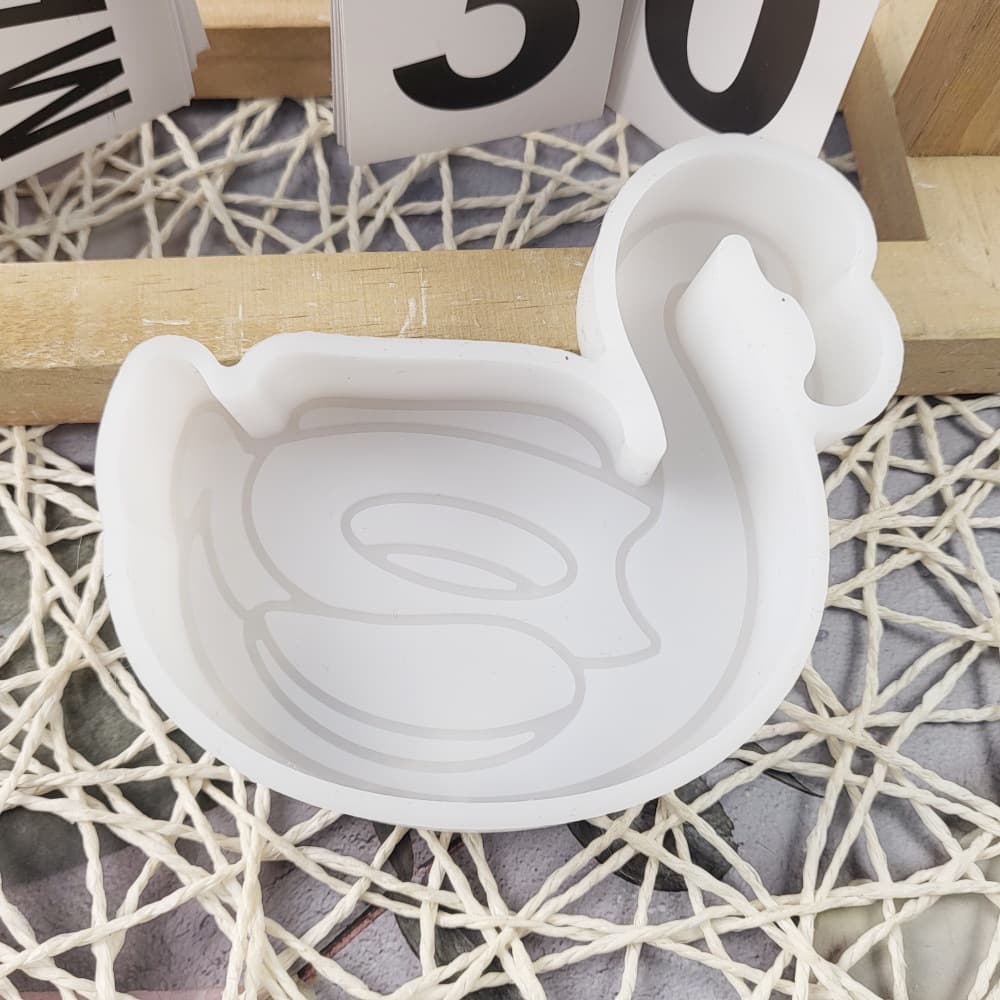 Z0119 Swan Aroma Mold Crystal Resin Silicone Mold DIY Decorative Silicone Mold
