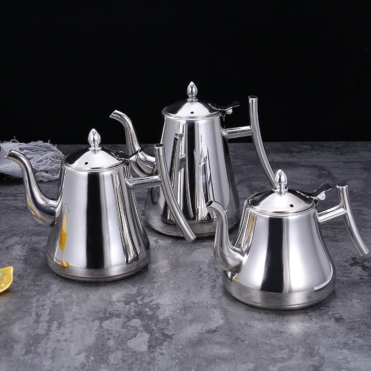 Thickened Stainless Steel Cass Kettle, Floral Teapot with Filter, Universal Kettle for Hotels, Restaurants, and Teahouses, Wholesale Brewing Teapot