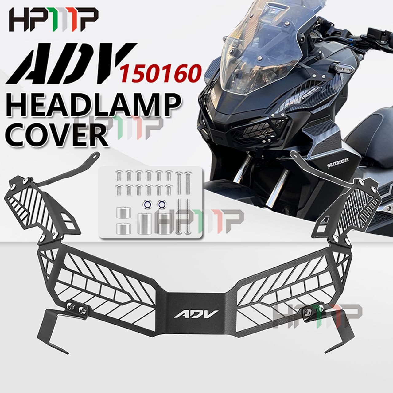 Headlight Protector and Front/Rear Turn Signal Light Guard Mesh for Honda ADV160 Motorcycle Modification