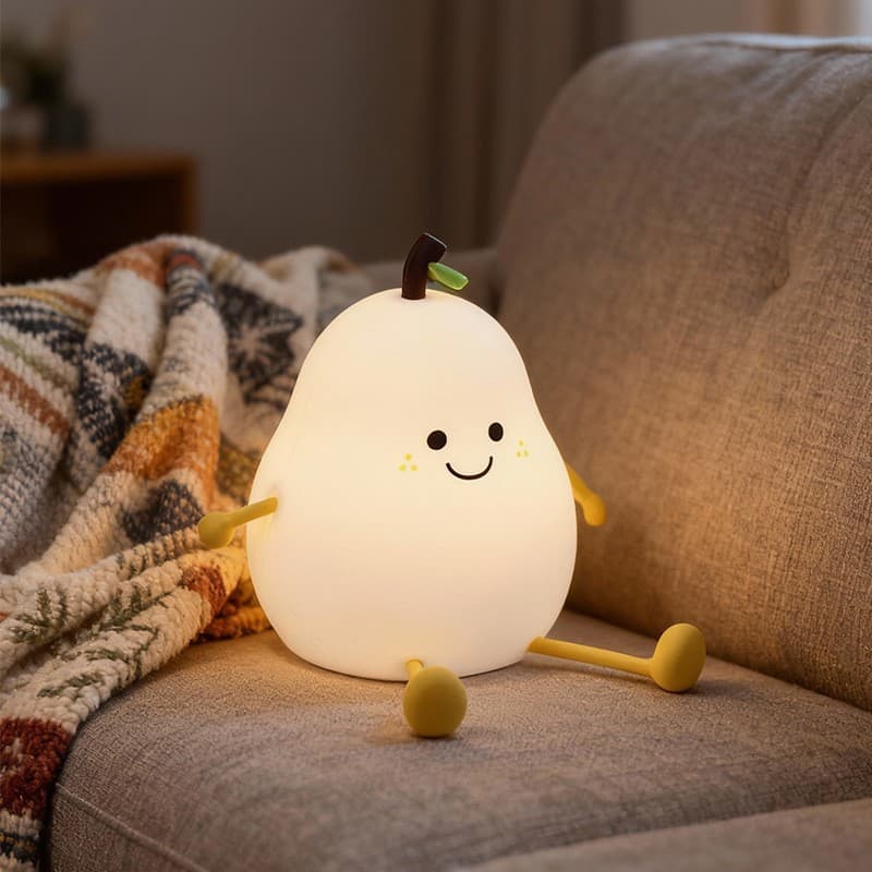 Valentine's Day gifts will never be divided, pear silicone pat lamp, a must-have romantic atmosphere lamp for couples, direct sales from the manufacturer