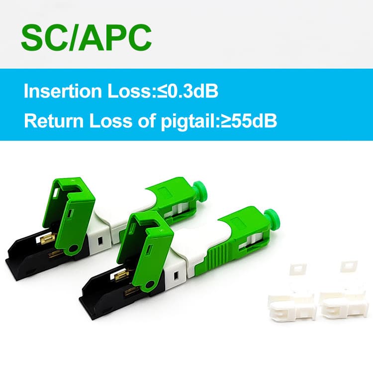 Brazil Exports SC/APC Fiber Optic Quick Connector SC Cold Connector Sub-Optical Cable Skin Cable Network Cable Electronics