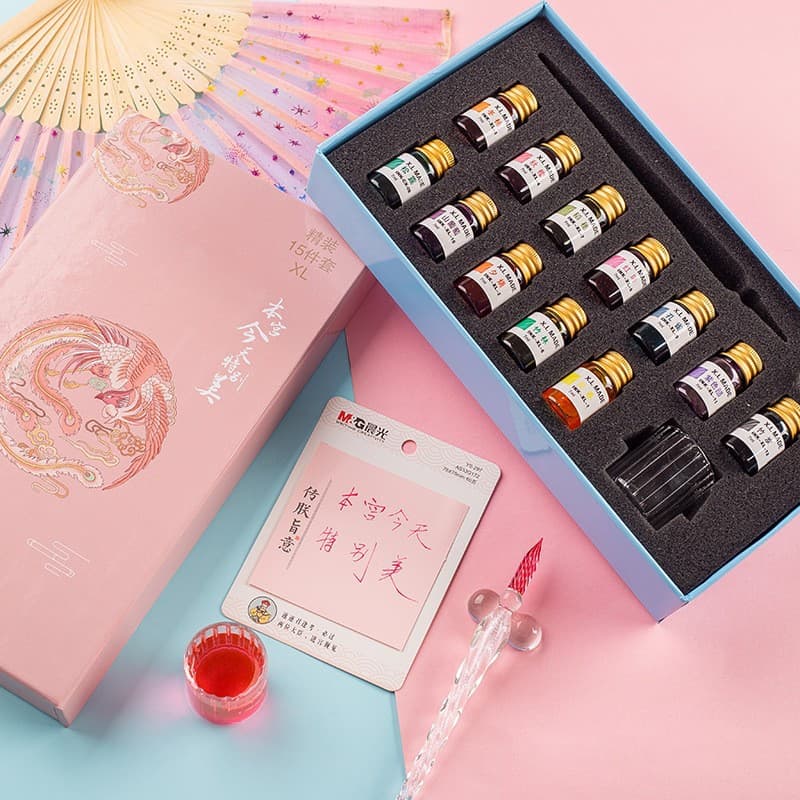 Wholesale Glass Pen Glow-in-the-Dark Dip Pen Fountain Pen Signature Pen Birthday Gift Student Gift Crystal Glass Pen