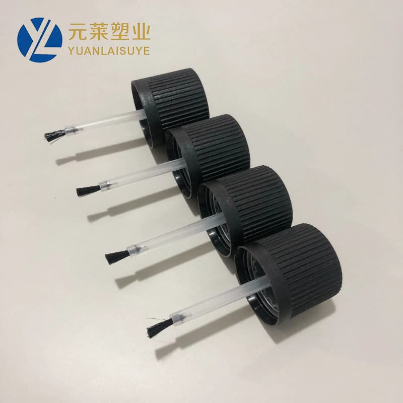 Manufacturer supplies brush cover 18 tooth pressure screw cap child safety cap plastic cap nail polish cap 18 mouth glass bottle cap