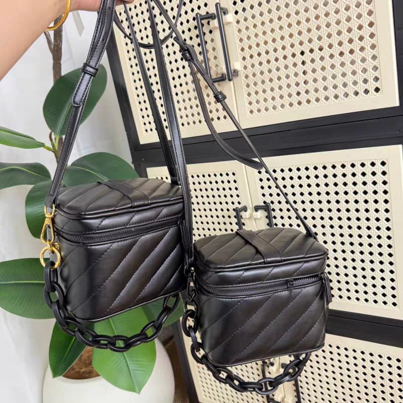 YSL DIY 2025 New Style Small Square Bag Women's Shoulder Bag Fashionable Minimalist Crossbody Bag Makeup Case Transformation