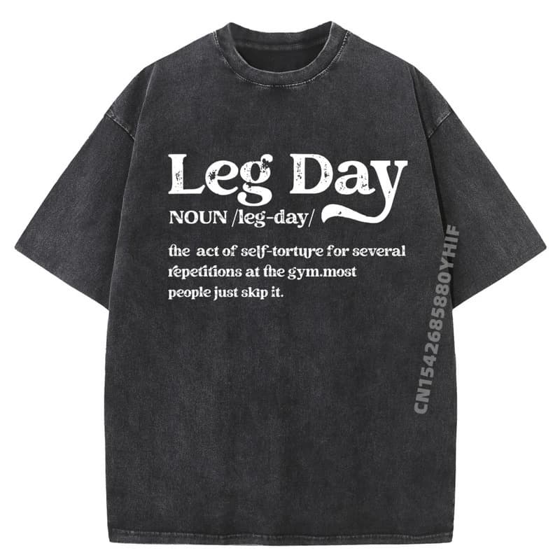 [Cross-border European code] Leg Day Definition Gym Pump Cover Oversized Gym