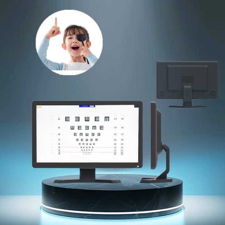 18.5-inch LCD eye chart, resolution 1366*768 or 1920*1080, 3-year warranty.