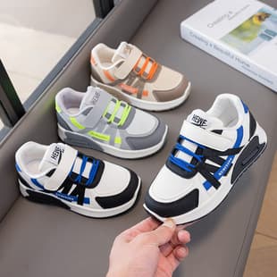 2026 Spring/Fall New Style Children's Sneakers Soft Sole Non-Slip Casual Shoes Boys' School Middle Kids Versatile Running Shoes