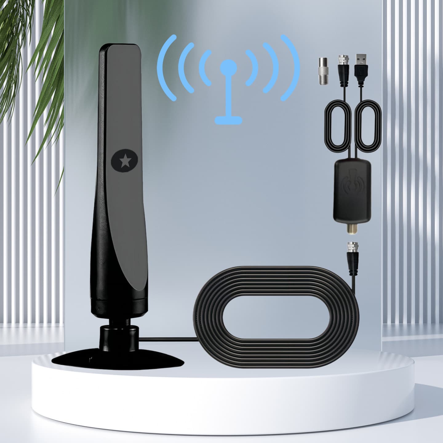 Cross-Border Bestseller Digital TV Antenna Indoor TV Receiver Antenna HD DTMB Terrestrial Wave TV Antenna