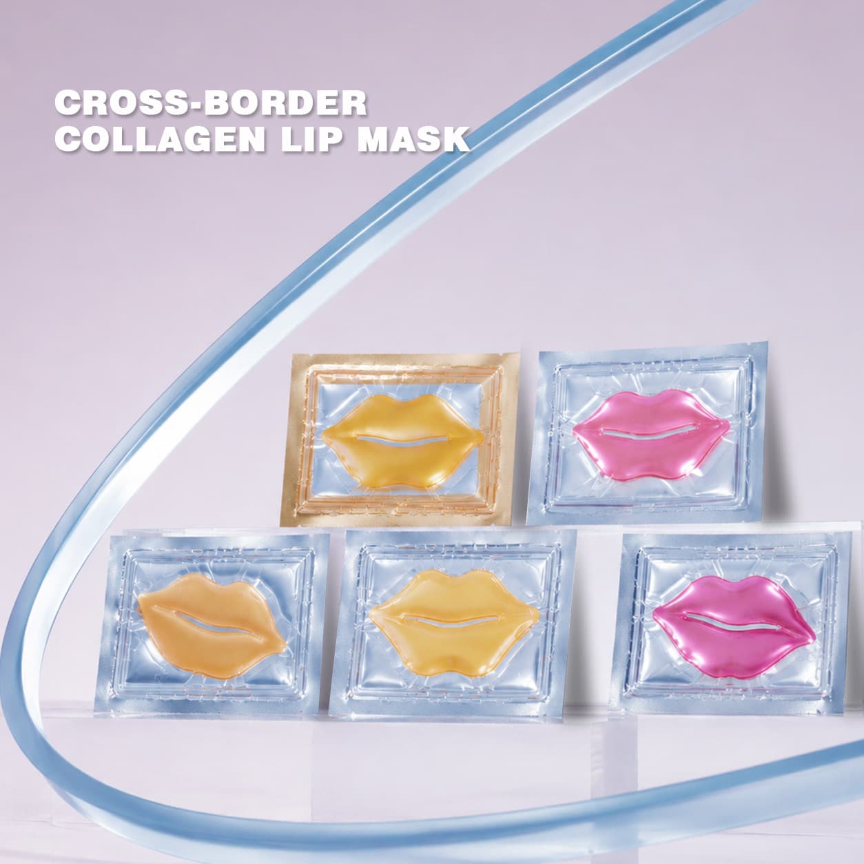 Collagen Patch Lip Mask to Reduce Lip Lines, Plump Lips, Repair and Moisturize, Pink and Tender Lip Mask, Lip Care