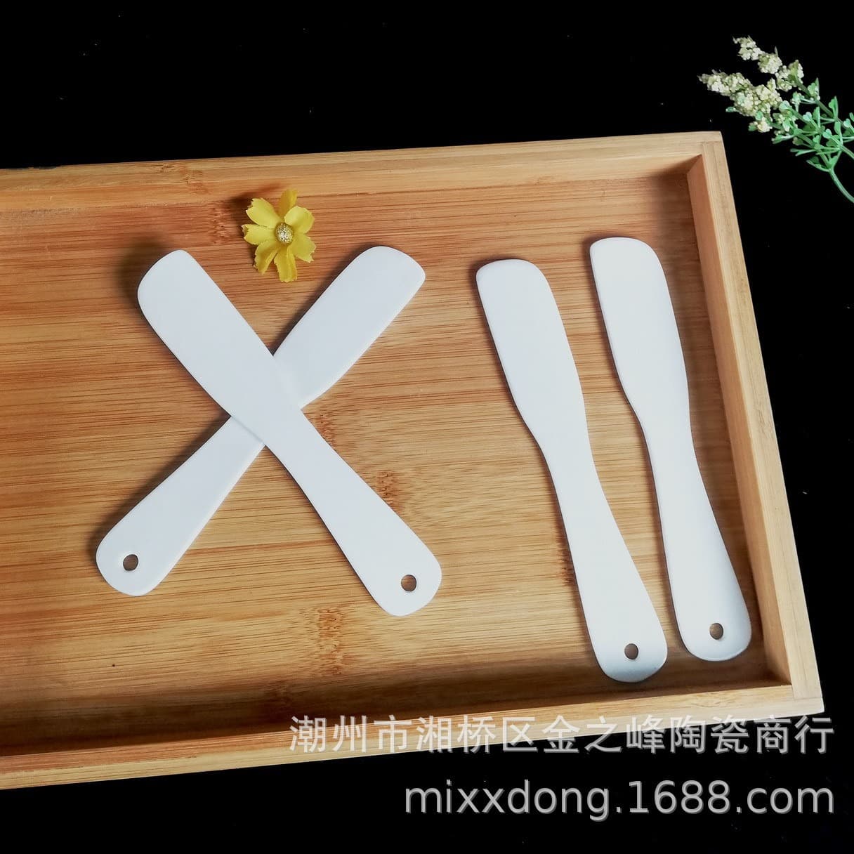 Factory Direct Ceramic Cream Knife Cheese Butter Knife Jam Spreader Ceramic Butter Spreader