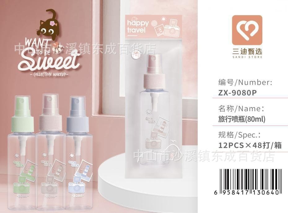 Sandiyipin Transparent Spray Bottle Small Plastic Bottle Empty Spray Bottle Small Water Bottle Travel Portable Spray Bottle Mini Advanced