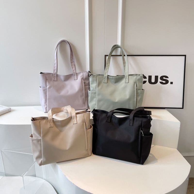 Casual bag women's 2025 new fashionable shoulder bag large capacity class commuting bag college student tote bag