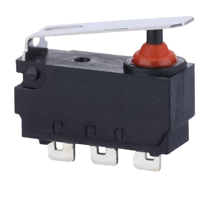 Temperature-resistant waterproof normally closed/normally open micro switch, bulk sale waterproof long lever press limit switch
