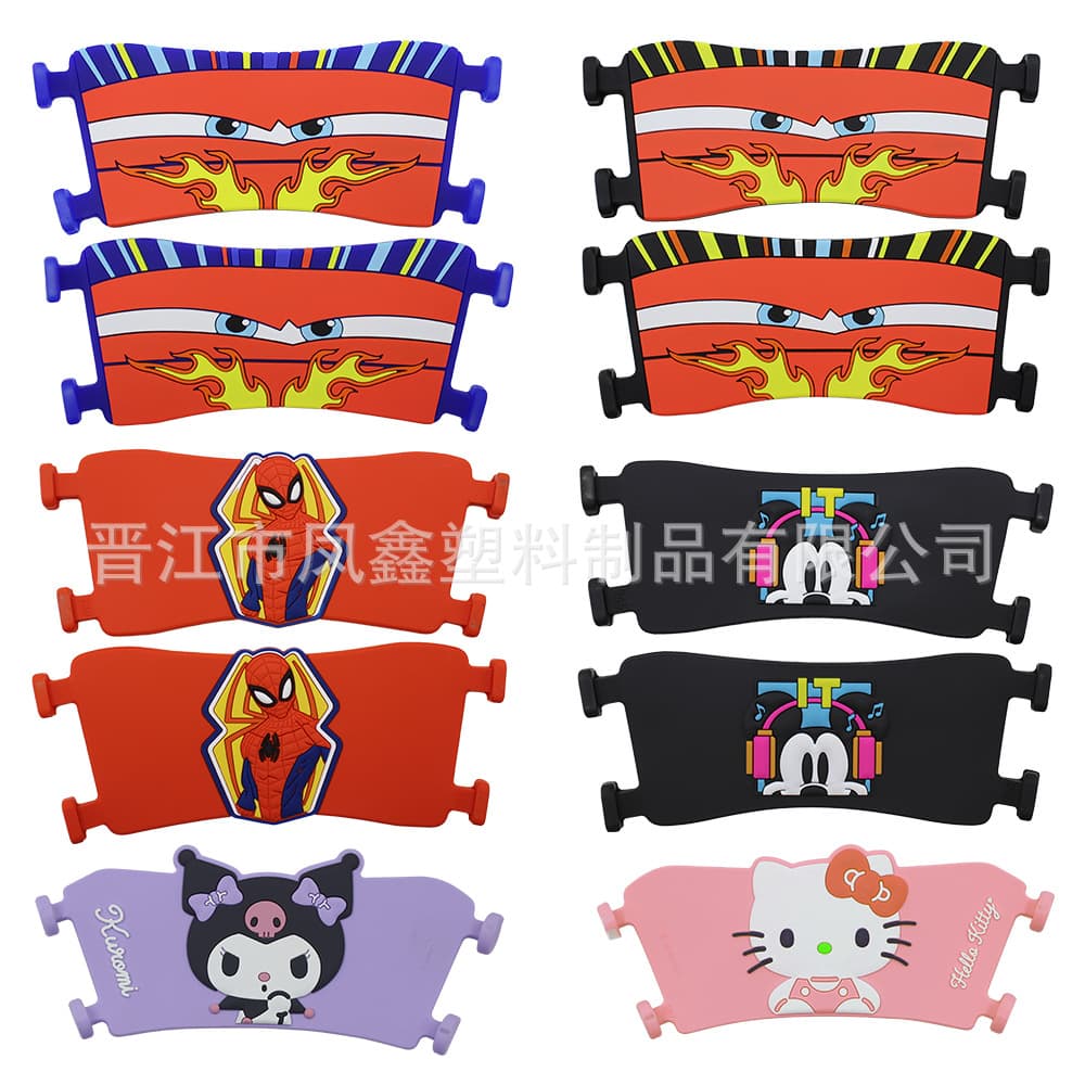 PVC slipper uppers, Cars-themed shoe accessories, slipper uppers, drip molding, factory direct sales and wholesale.