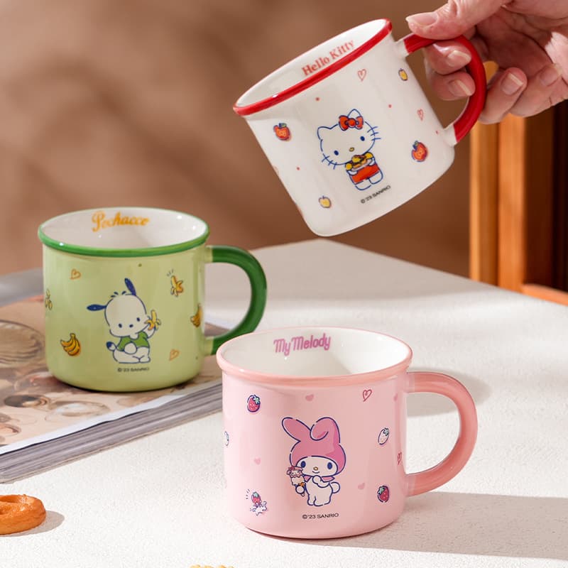 HelloKitty Ceramic Mug - Cute Home Spill-Proof Cup, High-Quality Cartoon Ceramic Cup, Birthday Gift
