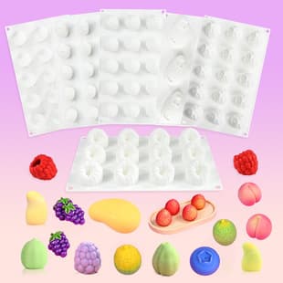 Blackberry Mango Lemon Mousse Cake Mold Lychee Raspberry Peach Fruit Ice Cream Silicone Mold