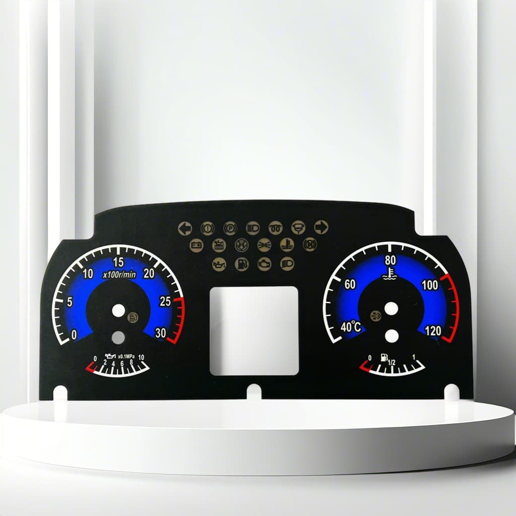 Custom PC Car Panel Supply PVC Dial RPM Dashboard Surface Sticker