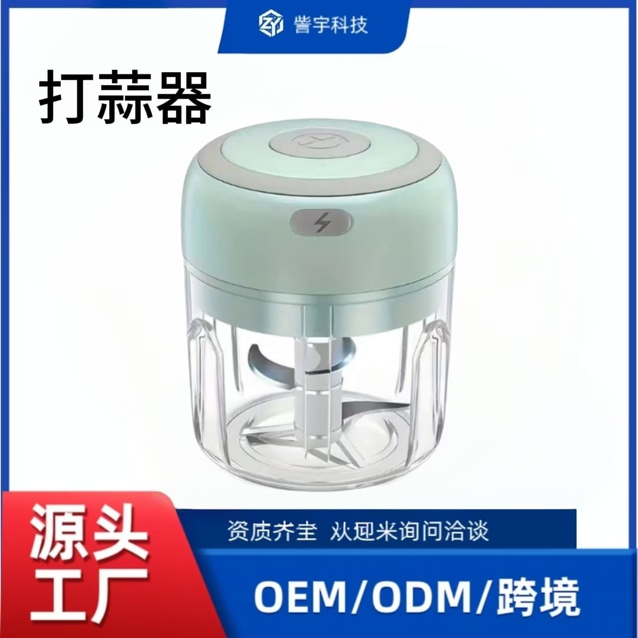 Cross-border Electric Garlic Masher Home Multi-functional Meat Grinder Wireless Portable Blender Baby Food Processor Portable