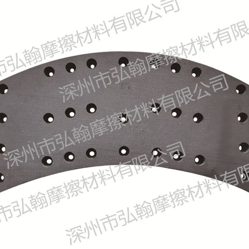 Honghan manufactures and customizes WCB multi-hole brake pads for oil well workover rigs.