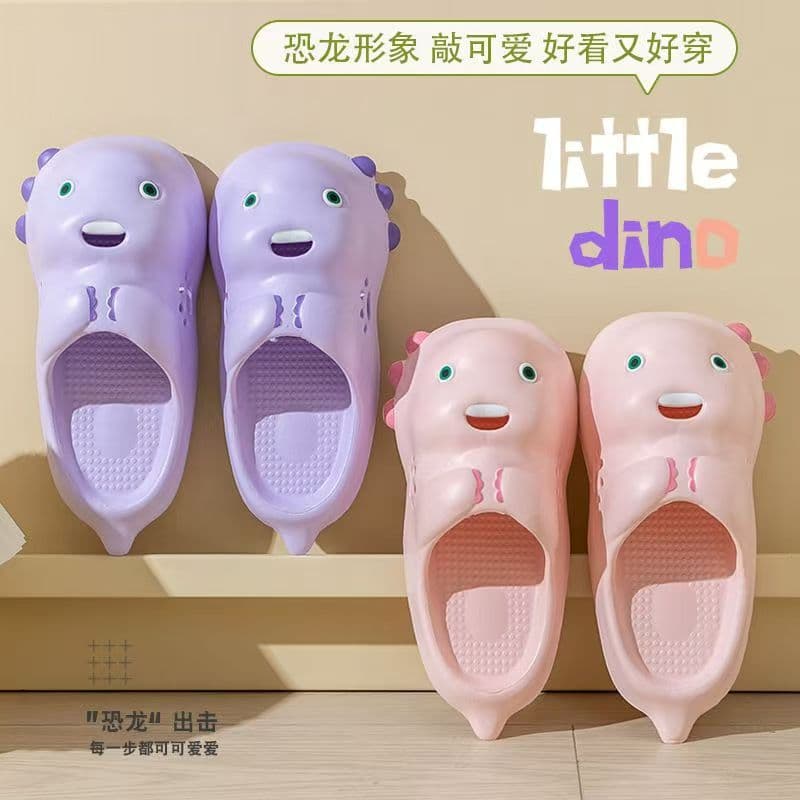 2025 New Thick Sole Cloud-Like EVA Toe-Covered Milk Dragon Women's Summer Non-Slip Parent-Child Beach Sandals Wholesale