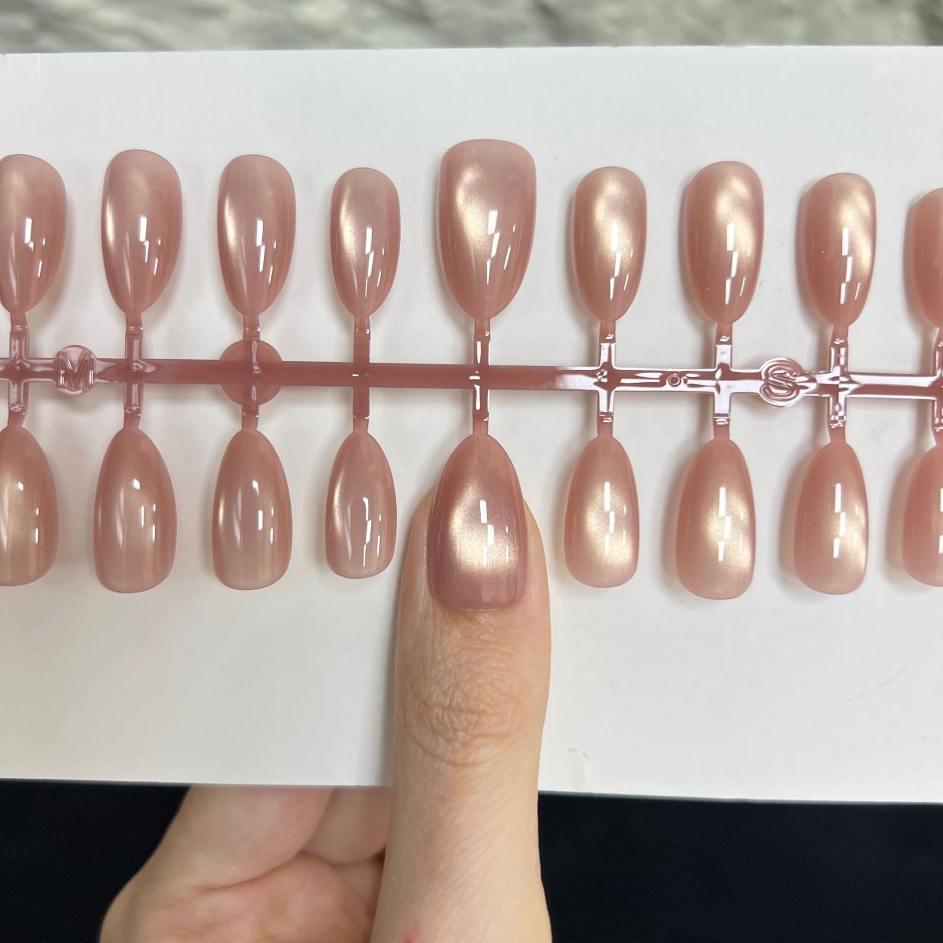 Gradient Blush Nail Tips, Pre-Made Nail Tips, Semi-Finished Wearable Nails, Long and Short Styles, Nail Salon Exclusive Nail Stickers