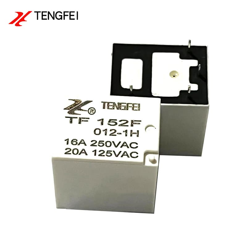 Electromagnetic Relay 12V/24V/5V 4-Pin/5-Pin 17A/20A High Power 152F DC Factory Tengfei