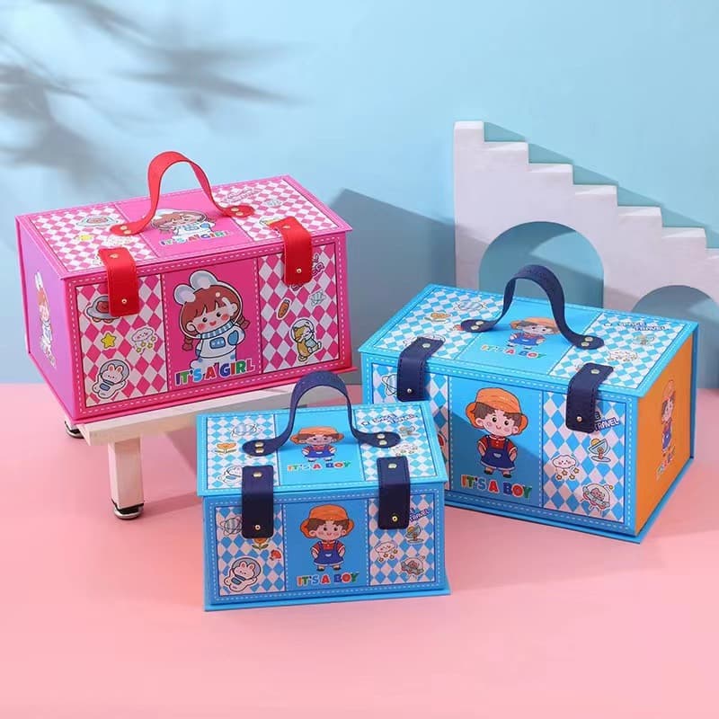 Baby, Children, Students, Children's Day Gifts, Business Gift Boxes, Full Moon and First Birthday Gift Boxes, Hand-Held Candy Boxes, Cartoon Hand-Held Boxes