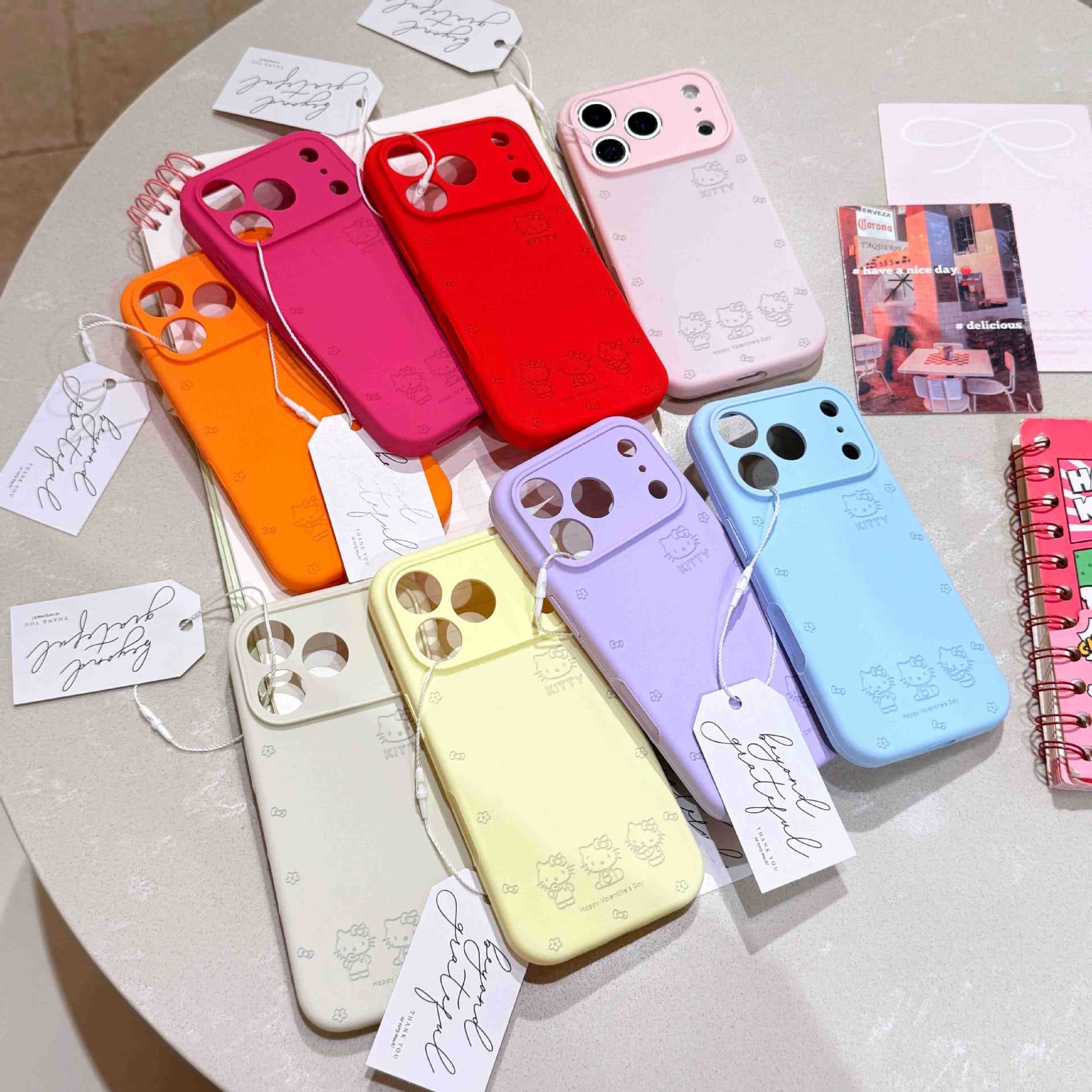 Skin-sensitive fine hole lens all-inclusive protection iPhone17promax mobile phone case cartoon 17pro foreign trade 16/15 women