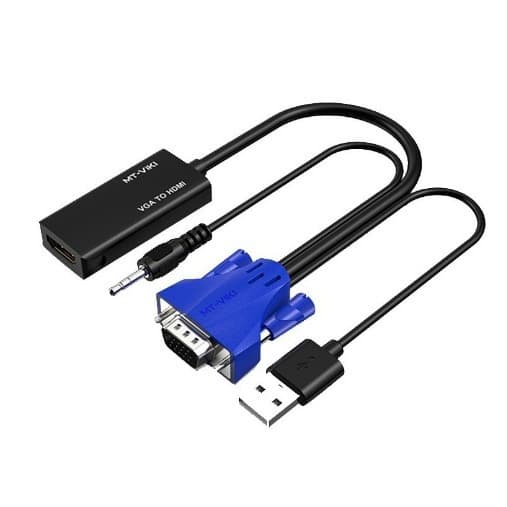 Maxtor VGA to HDMI HD Converter 1080P with Audio and USB Power MT-H02 for TVs and Projectors