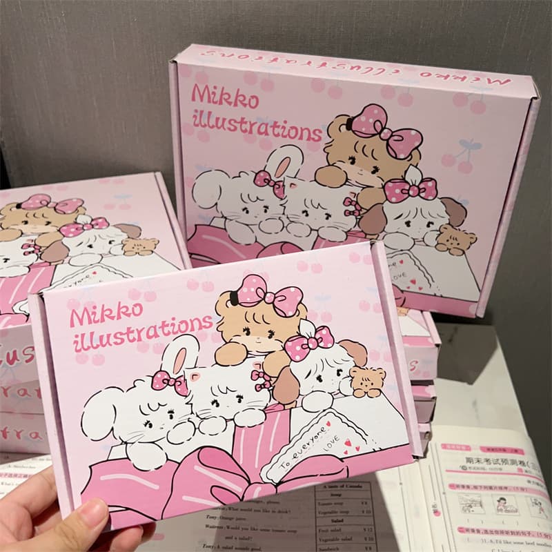 Cute Mikko Box Ins High Appearance Level Pink Cat Packaging Birthday Gift Student Gu Ka Gift Box
