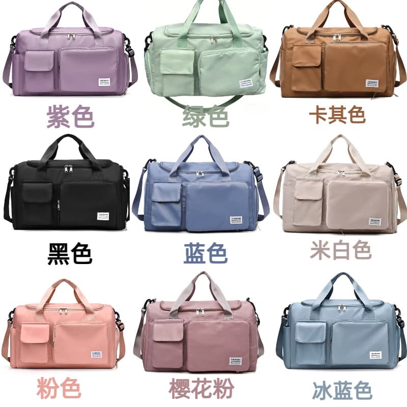 Custom Logo Gym Bag Wet and Dry Separation Swimming Training Bag Shoe Compartment Travel Bag Multifunctional Shoulder Bag