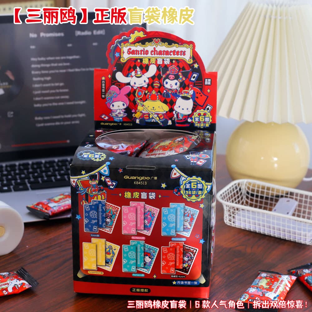 Sanrio Family Eraser Cute Kuromi Cartoon Student Use Portable Mini Pencil Eraser