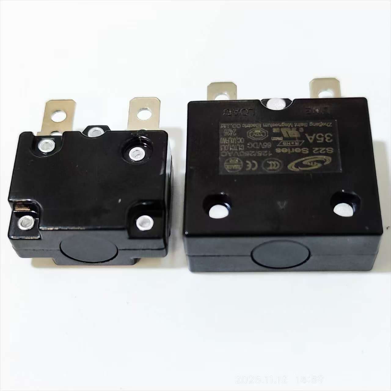 Children's Electric Vehicle Overload Protector KYB8 Overcurrent Size: 29*14MM 3A-30A Overload Protector Switch