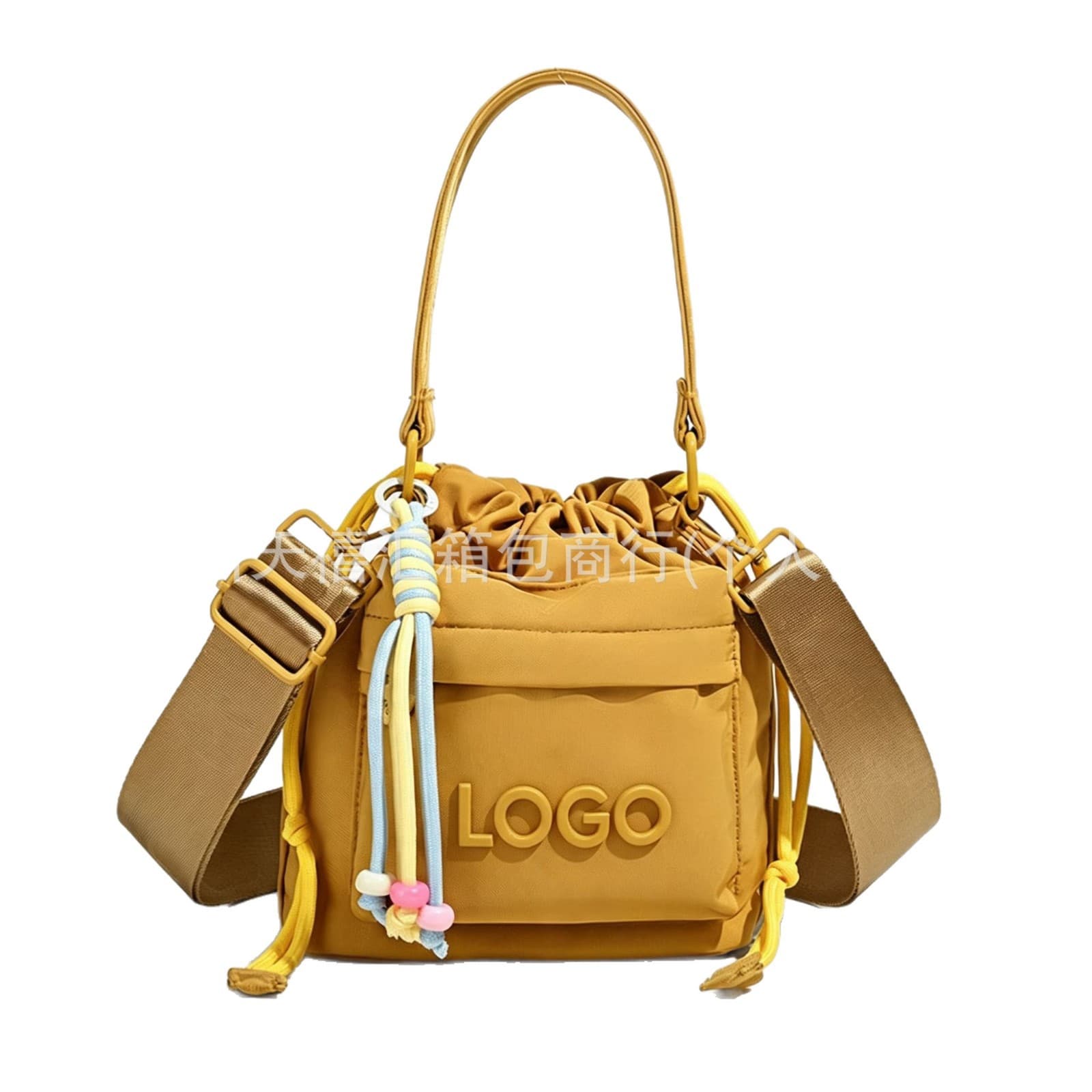 AL0 Dopamine Bucket Bag for Women 2026 New Korean Style Fashionable Crossbody Shoulder Bag Simple Handbag