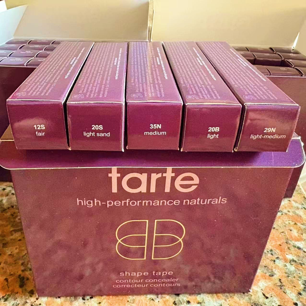 In Stock Tarte Shape Tape Concealer Liquid Concealer Dark Circles Acne Scars Moisturizing Brightening Contouring